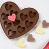 Moldes de tamanho múltiplo Love Silicone Chocolate Mold Heart Candy Jelly Baking Bolo de gelo molde Soop Making Set Set Gets Day's Day Gifts