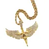 Хип-хоп ожерелье ожерелье теннисной цепь подвесные ожерелья для ювелирных украшений с нейтральным стилем