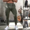 Men's Pants Gym fitness pants for mens sportswear bodybuilder running pants sports training Trousers running pantsL2403