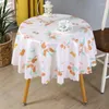 Table Cloth Spring Printed Small Round Tablecloth High-quality Laminated Waterproof And Oilproof