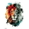 Couleur de transfert de tatouage Tiger Lion Wolf Lion Black Lion imperméable Tatouages temporaires Men FaTToo Tatoo Body Tattoo Stickers Femmes Tatouage temporaire 240426