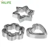 Moulds Biscuit DIY Mold Egg Mould HILIFE Baking Mould Baking Mould Star Heart Flower Cutter Cookie Cutter 3pcs/set Stainless Steel