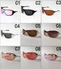 Metal Polarized Mens Sunglasses Women Sun Glasses in USA Onepiece Red Pink Transparent Lens Designer Sunshade Driving Bicycle Gog3949881