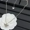 2024 New Triangle 159421 Hot Selling Letter Pendant Necklace Popular Letter Necklace Women's and Men's Fashion Long Versatile Pendant