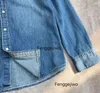 Męskie koszule FenggeJiWo ciężkie rzemiosło Umyj wysokiej jakości czystą bawełnianą podwójną torbę design dżinsową koszulę