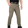 Men's Pants Mens urban military tactical pants combat cargo soldier multiple pockets waterproof and wear-resistant casual training jacketL2403