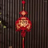 Figurines décoratives Pendentif de l'année chinoise rouge avec des glands
