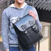 Sac à dos sac à dos bac à dos mode de haute qualité pu cuir masculin étudiant coréen garçon grand entreprise d'ordinateur portable