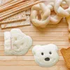 Stampi simpatici panino da orso muffa tostare pane che produce taglierina stampo grazioso cucinare strumenti per pasticceria per bambini interessanti accessori da cucina alimentari