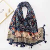 Банданас Durag Flower Brand Scarf Luxury Designer New Elegant Women Scarf Embrace Shale Pink Purple Scarf Bandana Mash Design Shal 240426