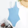 Costumi da bagno femminile cikini-un pezzo di nuoto sexy per donne blu color beach costume da bagno estate