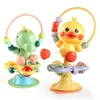 MOBILES# Baby Cartoon Soothing Ringing Toy Fun Sound Effects Kwekerij Rhyme Baby Dining Table Suction Cup Puzzle Early Education Toy D240426