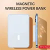 NOUVEAU PD 15W PD 15W MINI PORTABLE 5000MAH 10000MAH MAGNETION MAGNET MAGNÉTIQUE MAGNÉTIQUE POUR PRO MAX MAGSAFE WIRESS POWER BANK FAST CHARGE