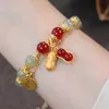 Бисера ретро легкий роскошный имитация Hetian Jade Pearl Bracelet Bracelet Party Leisure Циркон модные украшения