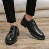 Kleiderschuhe Männer formeller Anzug koreanischer Stil Retro Casual Leder Business Green