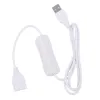 Accessori 100/200 cm USB 2.0 Cavo Dati di estensione femmina con interruttore on/Off per strisce LED USB Caricatore ventilatore Laptop Desk Laptop Desk Lamp.