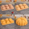 Moldes colhem Halloween Pumpkin Mousse Bolo de silicone Diy Pinecone Chocolate Candy Pudding Baking Tree Tree Candle Soap Mold