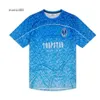 Herr t-shirts Trapstar Mesh Football Jersey Blue Black Red Men Sportwear T-shirt Designer Fashion Clothing 434543