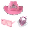 Baskar stora solglasögon cowgirl hattar Bandana set Bachelorette Party for Bride Dress Up