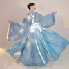 Kinesisk traditionell Hanfu kostymkvinna Ancient Han Dynasty Dress Oriental Princess Dress Lady Elegance Tang Dynasty Dance Wear Wear 240418