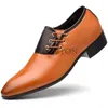 Casual schoenen Men Leather Retro Business Lace Up Dress Office Wedding Party Oxford vasteland China