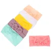 Bandanas 6 PCS Girl Pannband Baby pannband nylon hårband barn spädbarn elastiska småbarn tillbehör söt båge för flickor