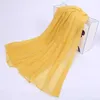 Bandanas Durag Womens cotton and linen scarves shawls headscarves Muslim long headscarves solid colored scarves womens flat headscarves 180 * 55cm 240426