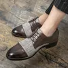 Dress Shoes Leather Men's Business British Style Formal Wear Small Lazy Casual Party
