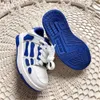 Kinderontwerper sneakers skel top lage hardloopschoenen lederen botten applique jeugd peuter gradeschool kinderen jongen meisje casual schoenen