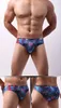 Underpants Sexy Low-waist Men's Underwear Briefs Printing U-convex Design Mesh Breathable Moisture Wicking Bikini Beach Pants