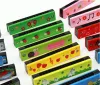 Wooden painted harmonica children's enlightenment instrument infant early education educational toys harmonica toys gift cultivate talent LL