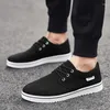 Scarpe casual tela maschi primavera estate da uomo piatti piatti con sneakers comodi mocassini