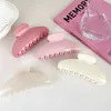 Hair Clips Barrettes UXSL French Solid Color Temperature Half Round Big Claw Womens Elegant Clip Shark Bucket Accessories