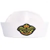 Berets Cosplay Hat With Embroidery Anchors Decors Captain Navy Marine For Woman Men Funny Accessories