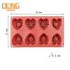 Moulds Mini 8 Cavity Heart Doughnut Silicone Cake Mold Cookies 3D Muffin Cake Moud Baking Tools Decorating Mousse Making Mould