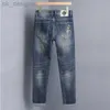 Herren Jeans Designerin neue Jeans für leichte luxuriöse dicke elastische Füße von Männern Schlanke Jugendjeans für Männer