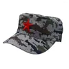 Berets Fünf-Punkte Star Camouflage Hut Casual Flat Top Airforce Caps Retro einzigartige Camoufag Cap Wanderung