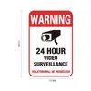 Wall Sticker 24H CCTV Video Camera System Warning Sign Wall Decal Surveillance Monitor Decal Public Area Security Supplies