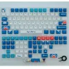 Keyboards 129 Keys Gura Pbt Keycaps Dyesub Cherry Profile Keycaps with 1.75u 2u Shift for Cherry Mx Switch Mechanical Keyboard