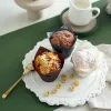 Moldes de 50 piezas de periódico estilo cupcake tazón para hornear para fiesta de bodas cazas muffin cupcake copaca de papel envoltura para pasteles a prueba de aceite