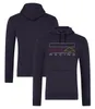 F1 F1 Spaccata con cappuccio con cappuccio 2024 maglione pullover con cappuccio unisex a maniche lunghe una molla sportiva e abito da corsa autunno