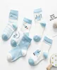 5 Paarslot -Socken Kinder weiche Baumwolle atmungsaktive Mädchen Cartoon Socken Dünne Sommer Mesh Infant Boys Kleinkind -Socken2680392