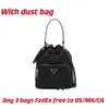 Bolso de hombro Duet ReNilon Dama Diseñadora Black Vintage Bolsos Bolsos de metal esmaltado Logo del triángulo de metal en el bolsillo de la cremallera CL248T