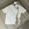 Designer herr t-shirt casual mäns kvinnors t-shirt bokstäver 3D stereoskopisk tryckt kort ärm bästsäljande lyxiga mäns hiphopkläder