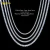 Wholesale Factory Price Iced Out 2mm 3mm 4mm 5mm 6.5mm Vvs 925 Sterling Silver Moissanite Tennis Chain Bracelet