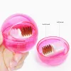 Bits Nail Drill Bit Cleaning Brush Pink Clear Grinding Head Milling Cutter Remove Dust Box Copper Wire Brush Manicure Tools