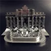 3D Bulmacalar Demir Yıldız Paslanmaz Çelik Gümüş 3D Metal Kit Trevi Çeşme Binası Montaj Modeli DIY Lazer Kesme Modeli TOYL2404