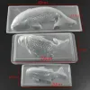 Formy 1PCS Fish Form 3D Koi Fish Shape Plastikowe ciasto czekoladowa pleśń pleśni