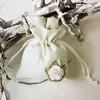 Drawstring 5st Flower Linen Bag Candy Jewelry Pouches Bags Christmas Travel Organizer Party Gung Gunny Packaging