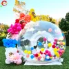 Średnica 4M+1,5 m Tunel Kids Party Balony Fun House Giant Clear Inflatal Crystal Igloo Dome Namiot Bubble Transpirent Bubble Balloons House